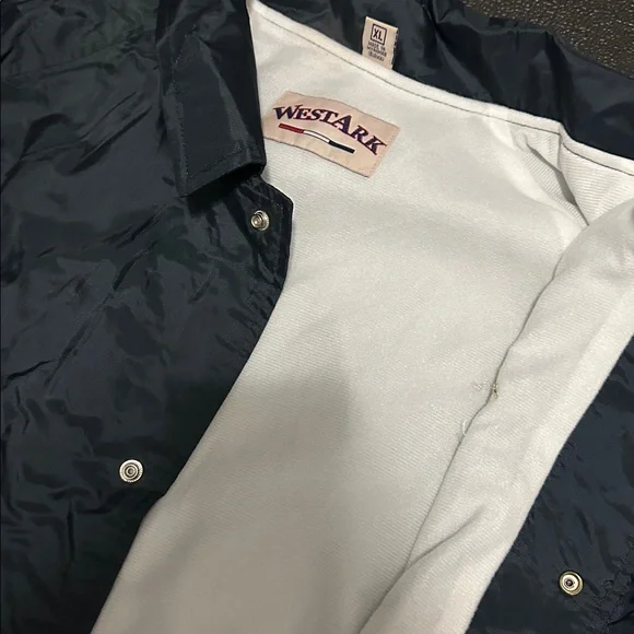 Forensics Vintage Navy Blue Windbreaker Jacket size XL - Picture 4 of 11